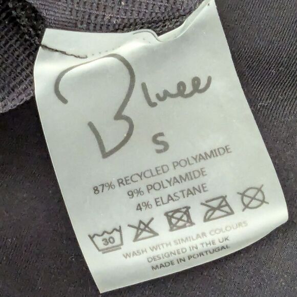 Bluee Seamless High Waist Squat Proof Contour Leggings Sz S Midnight Black - Picture 9 of 9